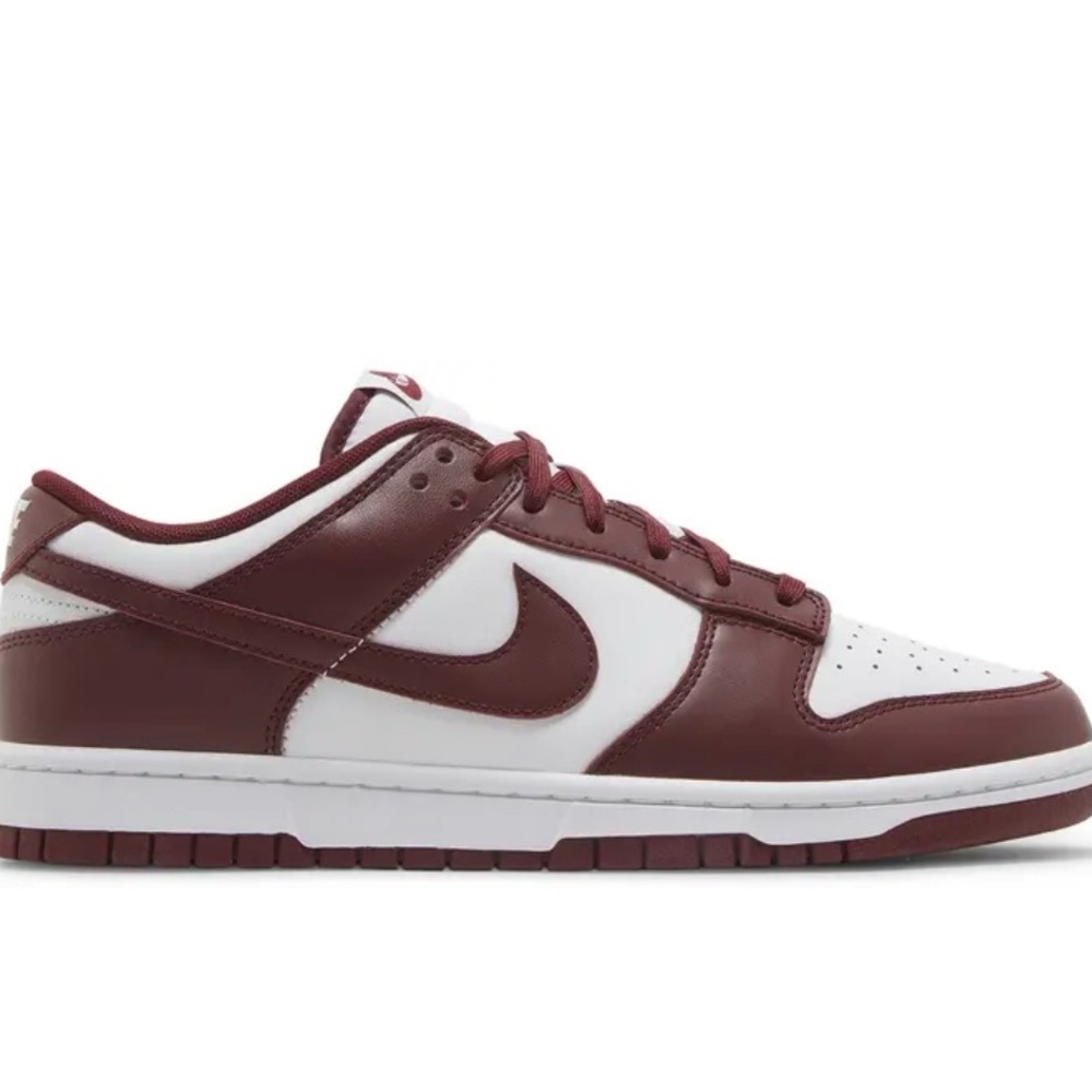 Nike Dunk Low Men's Sneakers - White/Maroon
